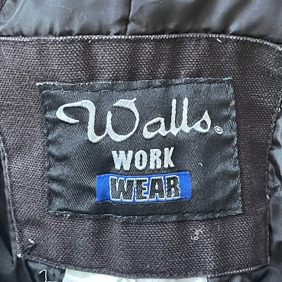 Walls Work Wear Insulated Black Men Size Large Short Used - Picture 4 of 12